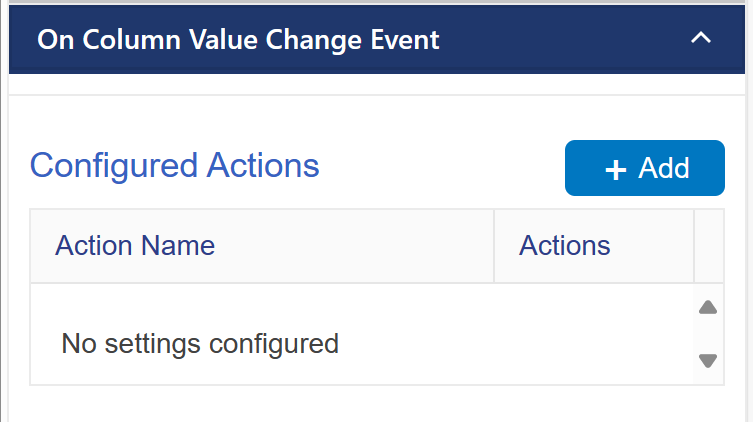 On column value change event