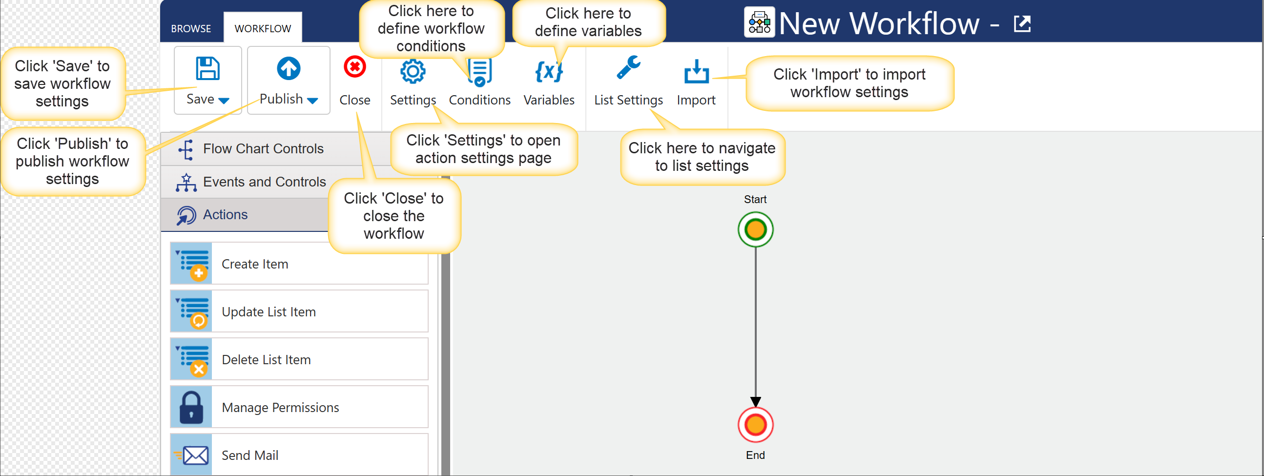 Designer workflow Setting