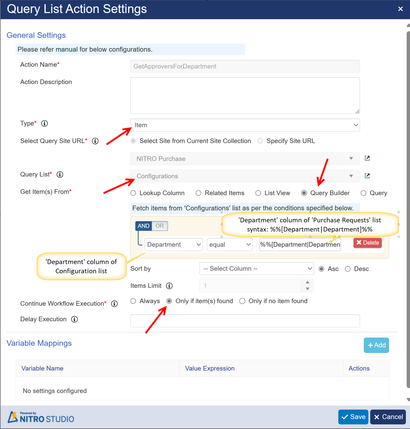 Query list in usecase 4 workflow