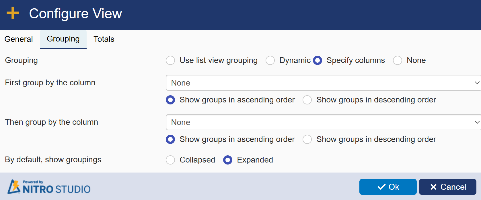 List view query grouping