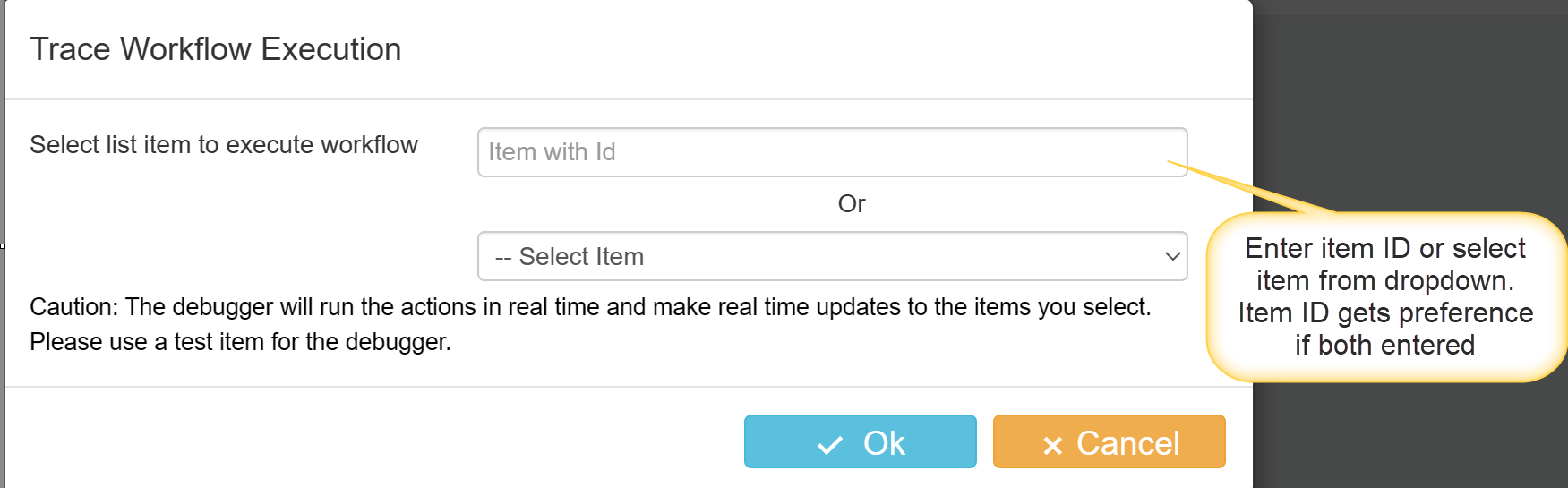 Trace workflow execution 1