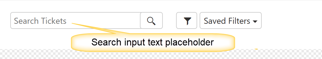 Search Input text placeholder