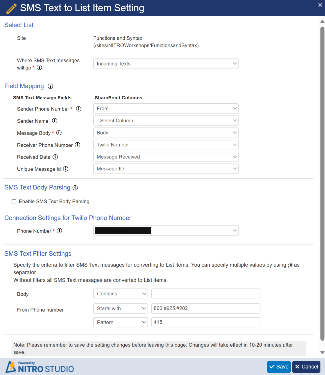 tex sync settings