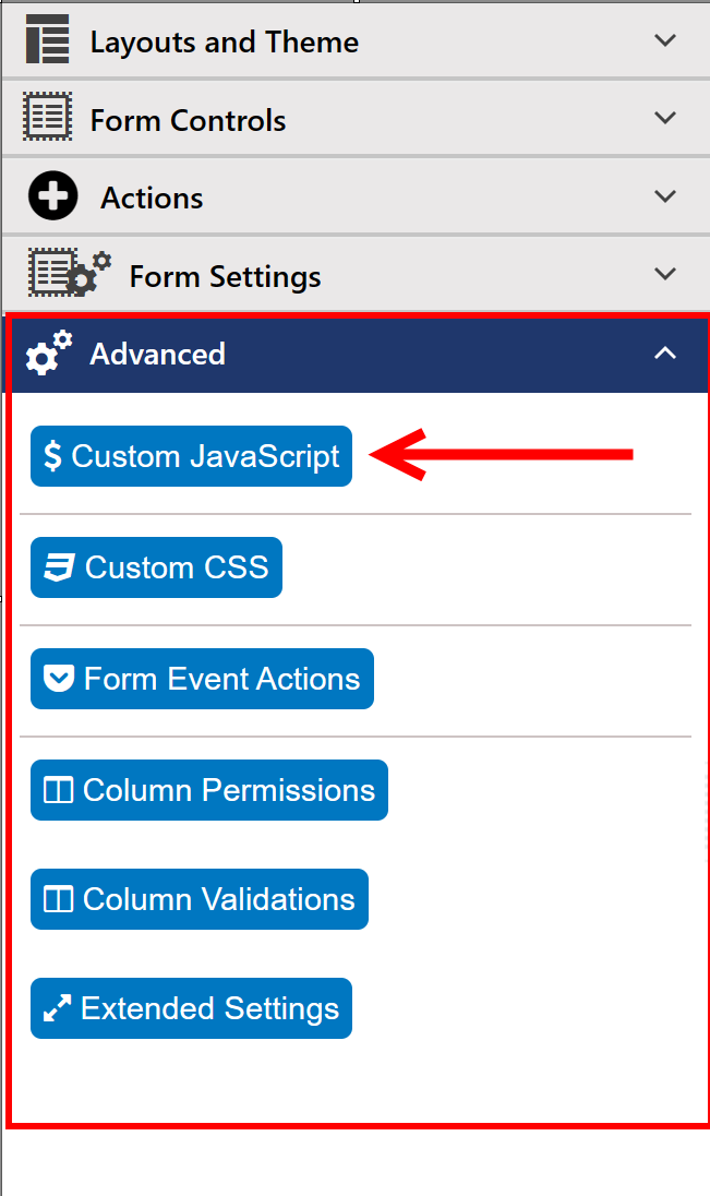 Custom javascript advanced