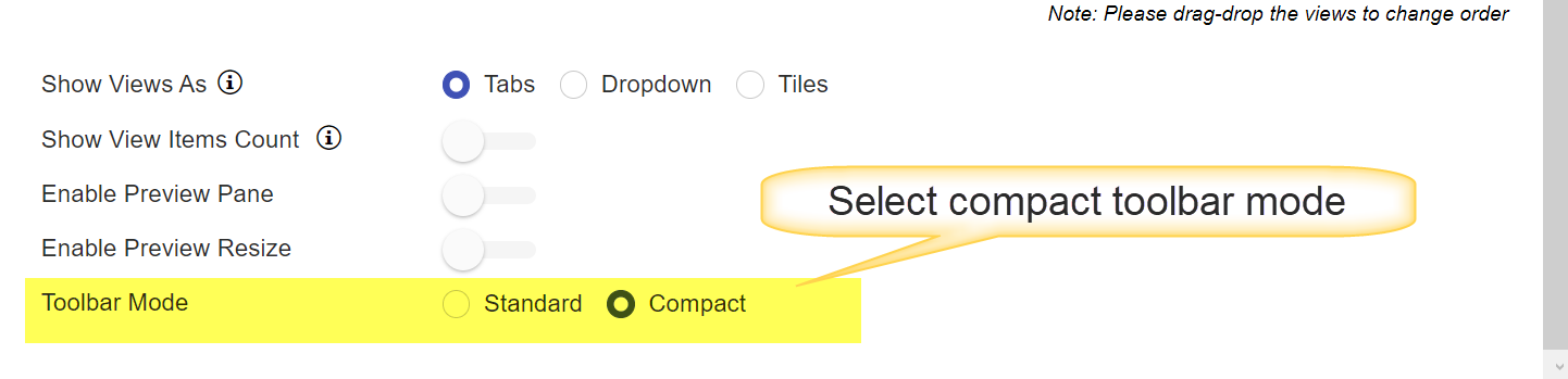 List view advanced setting 5