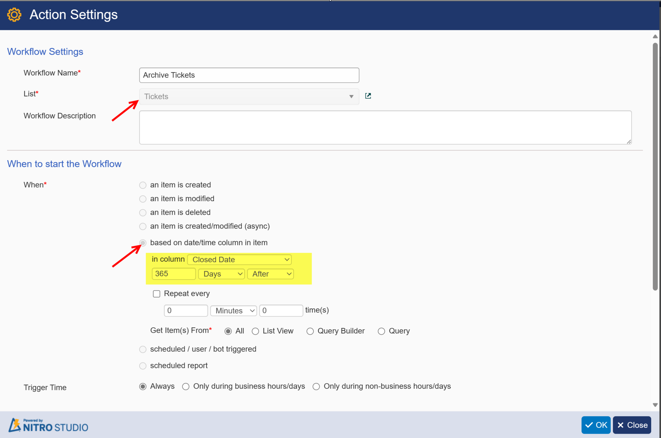 Action Setting usecase5