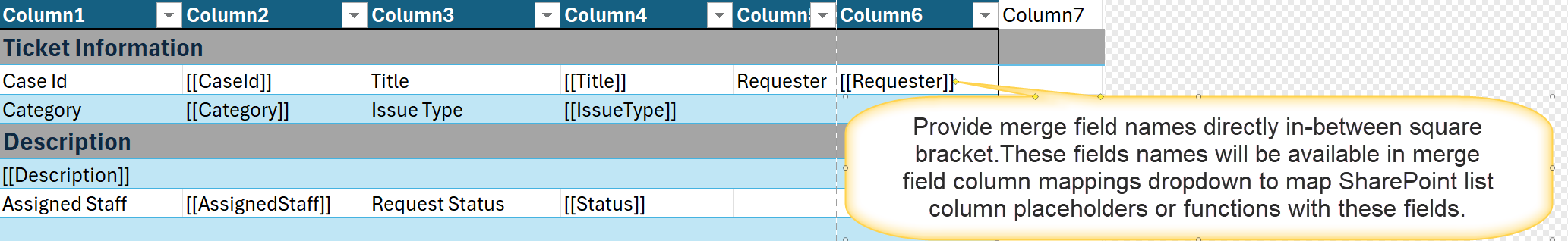 Excel sample template