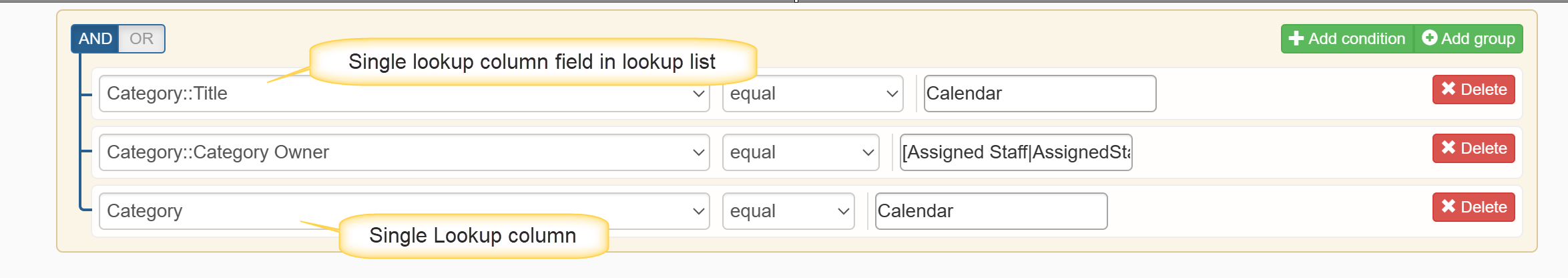 single lookup column in workflow condition