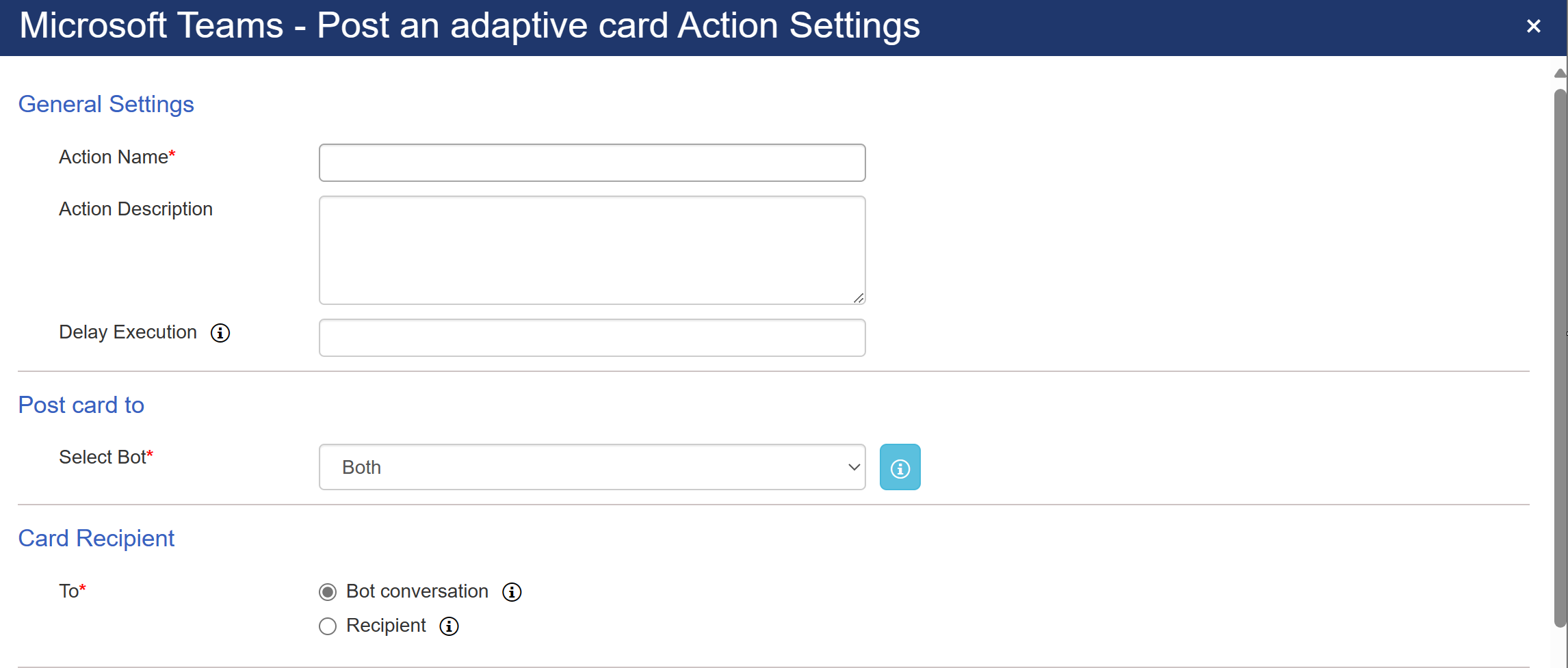 Post an adaptive card in designer 1