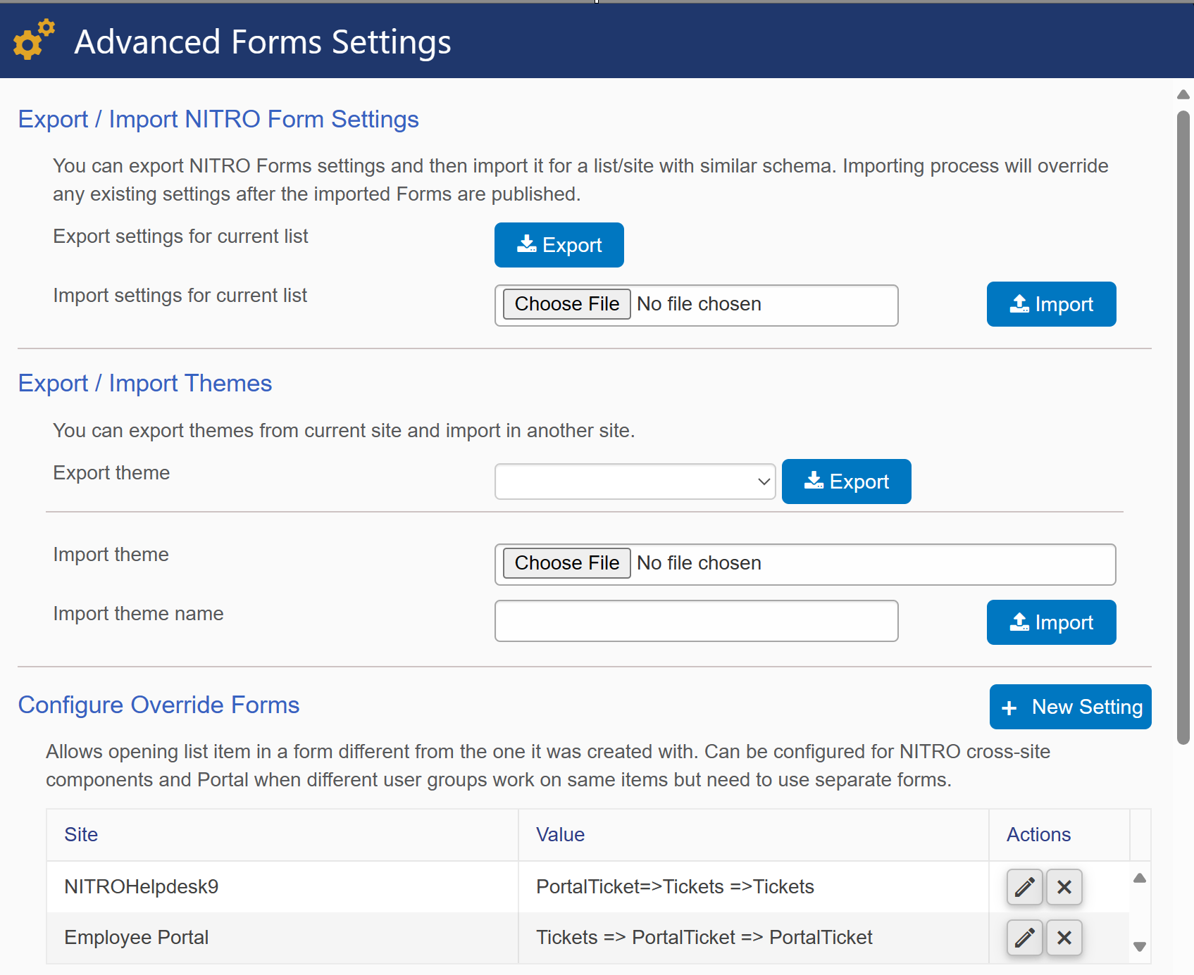 Advanced form settings 1