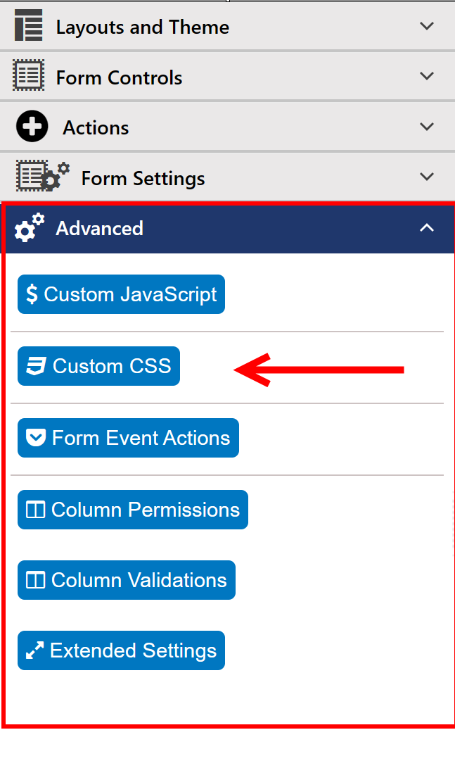 custom CSS
